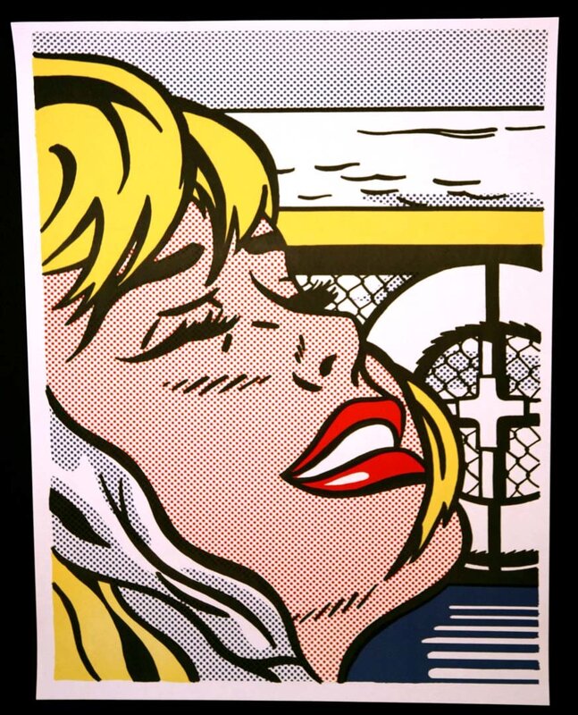 Pop art portrait of a woman