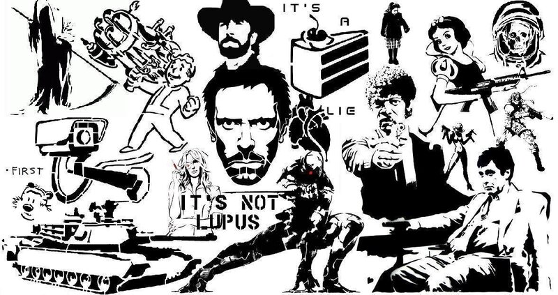 pop culture collage art