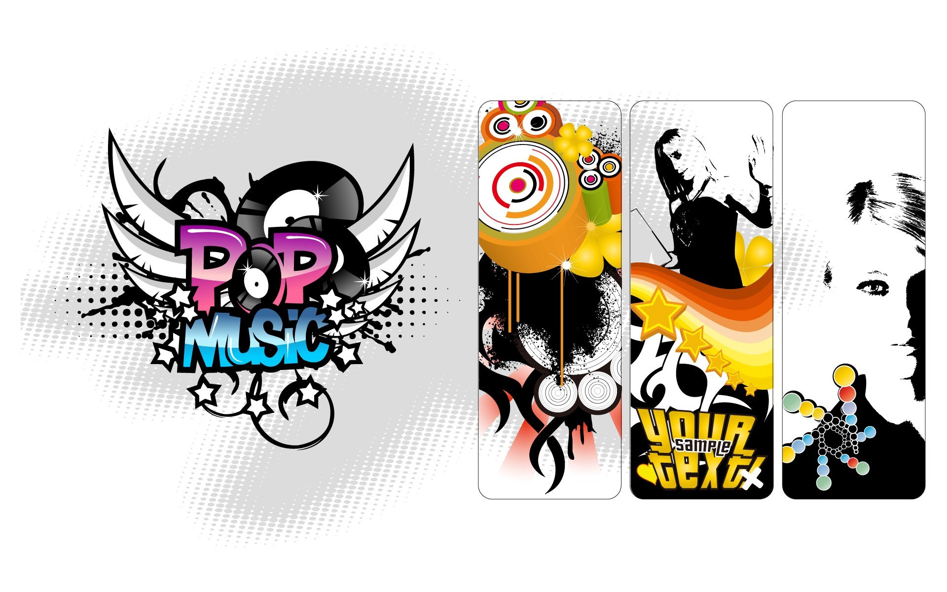 pop music graphic designs