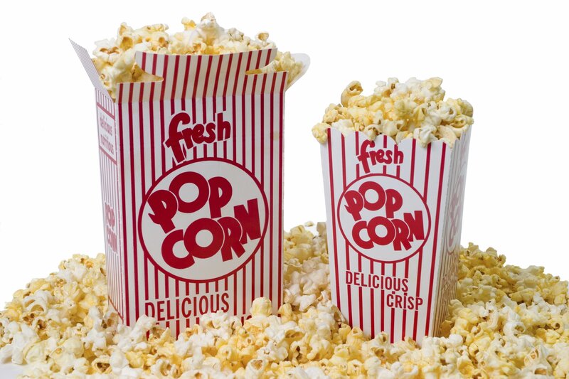 Popcorn in Boxes — Red