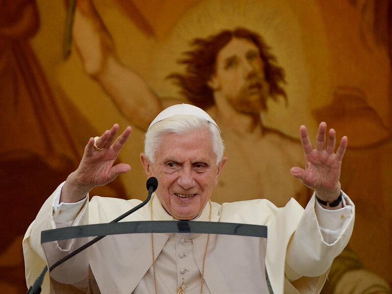Pope at Podium