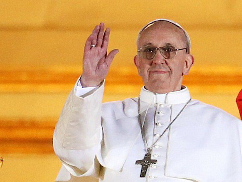 Pope Francis Waving