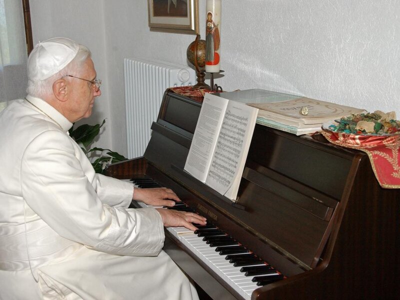 Pope Playing Piano