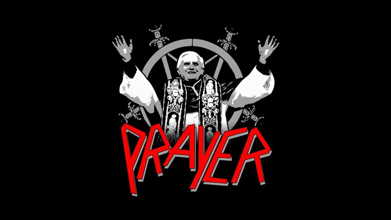 Pope with Raised Hands