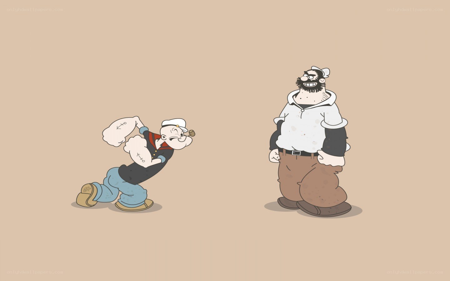 Popeye and Bluto cartoon