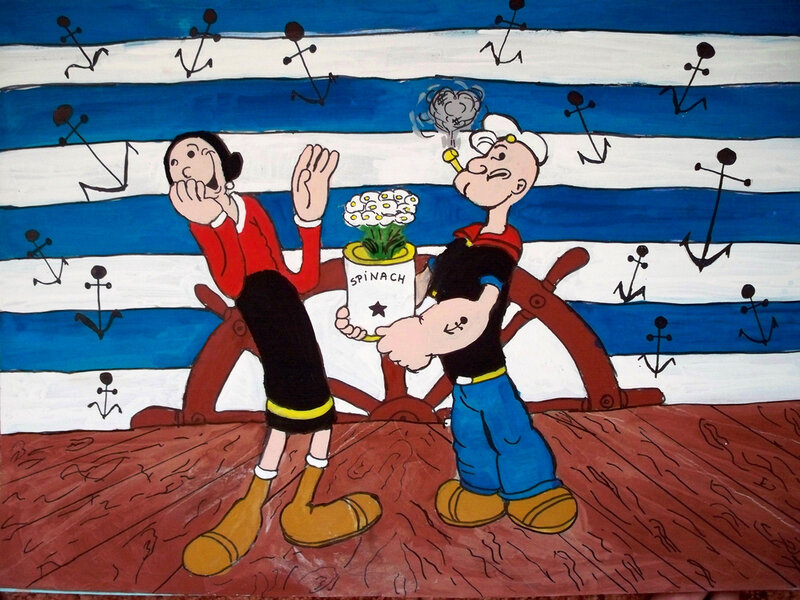 Popeye and Olive Oyl