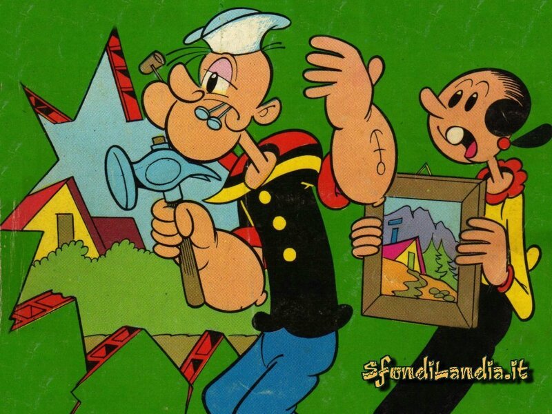 Popeye Holding a Hammer