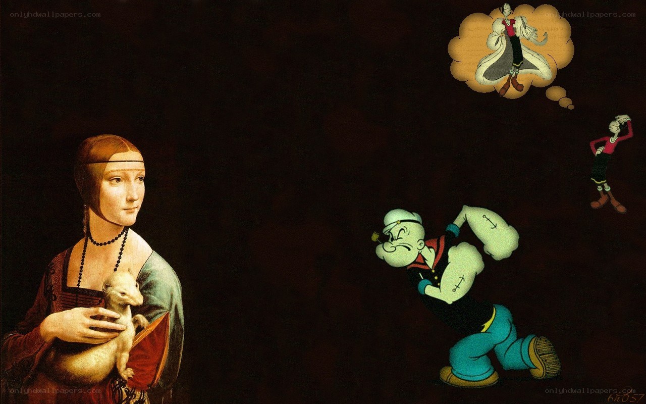 Popeye meets Mona Lisa