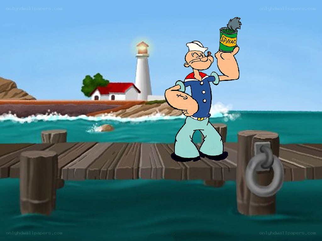 Popeye on a dock