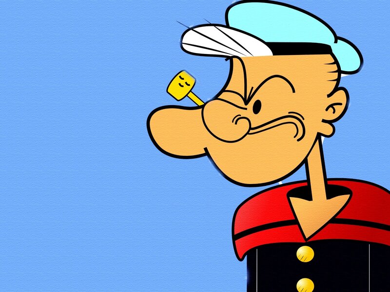 Popeye the Sailor — Blue, Confident