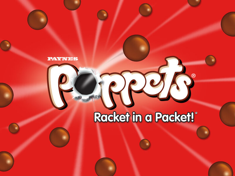 Poppets candy advertisement