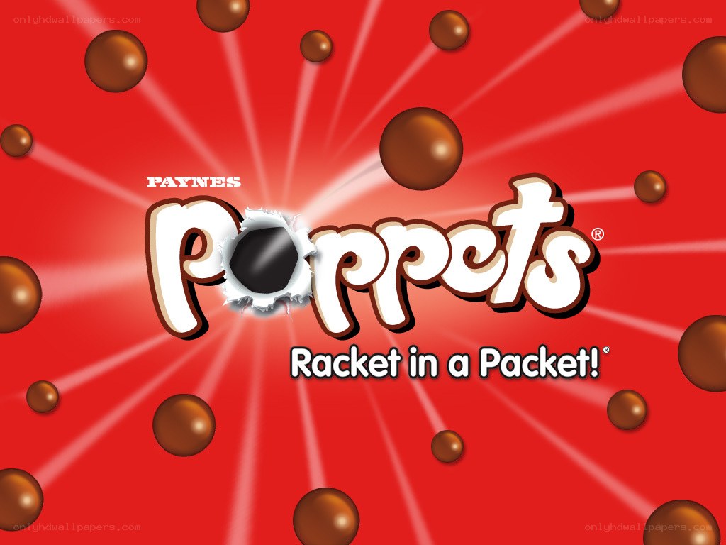 Poppets candy advertisement
