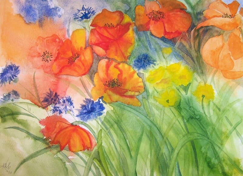 Poppies and Cornflowers