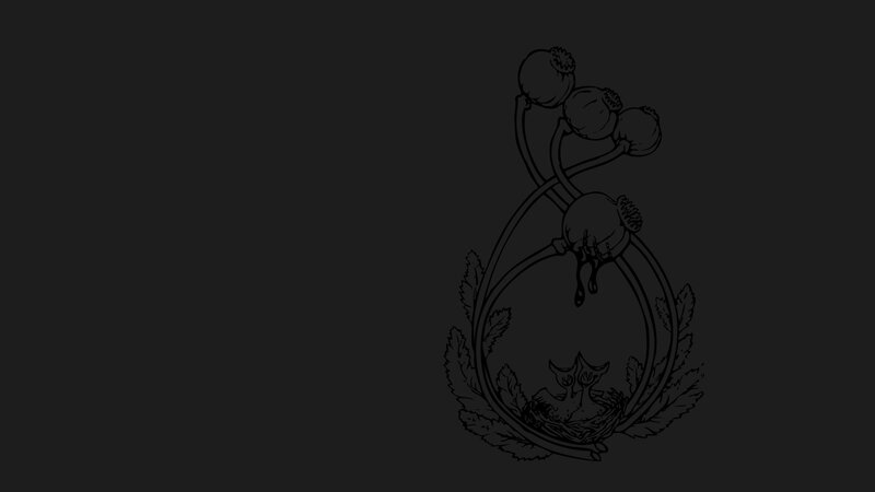poppy emblem with nest
