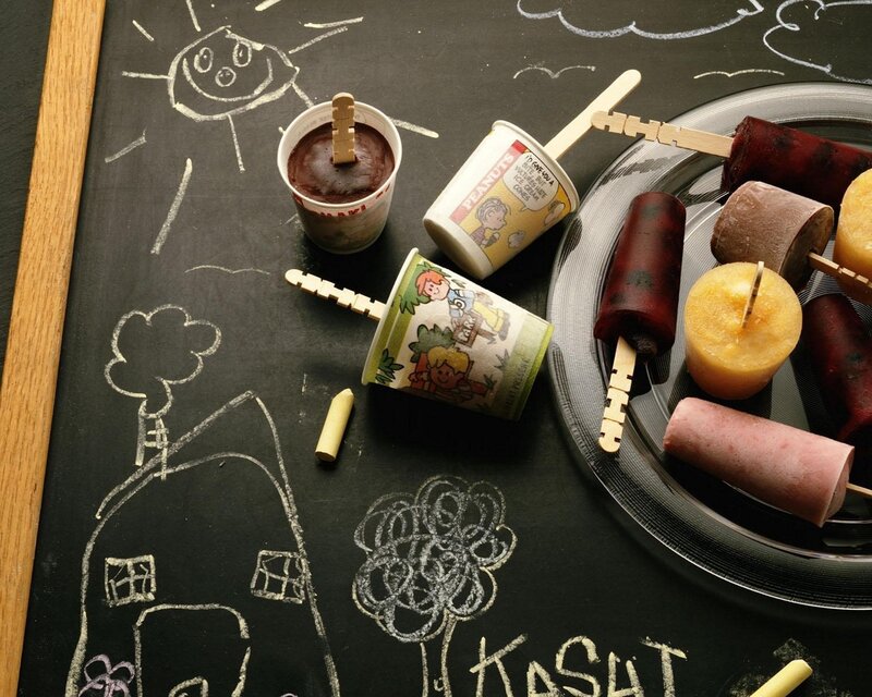 Popsicles on Chalkboard