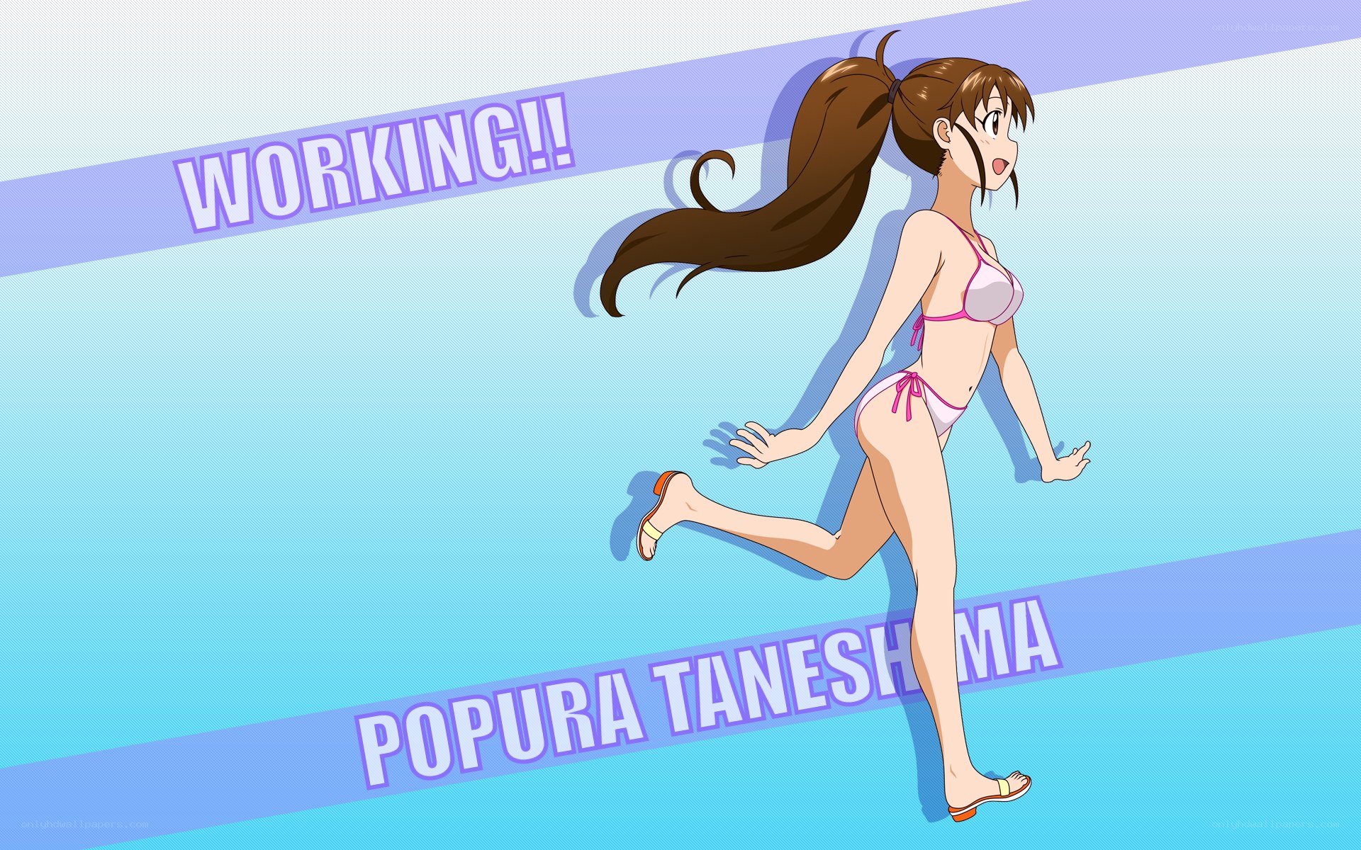 Popura Taneshima running