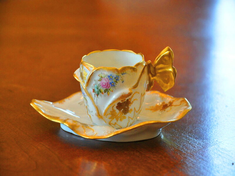Porcelain Cup and Saucer — White, Calm
