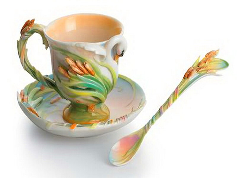 Porcelain Cup and Saucer — White