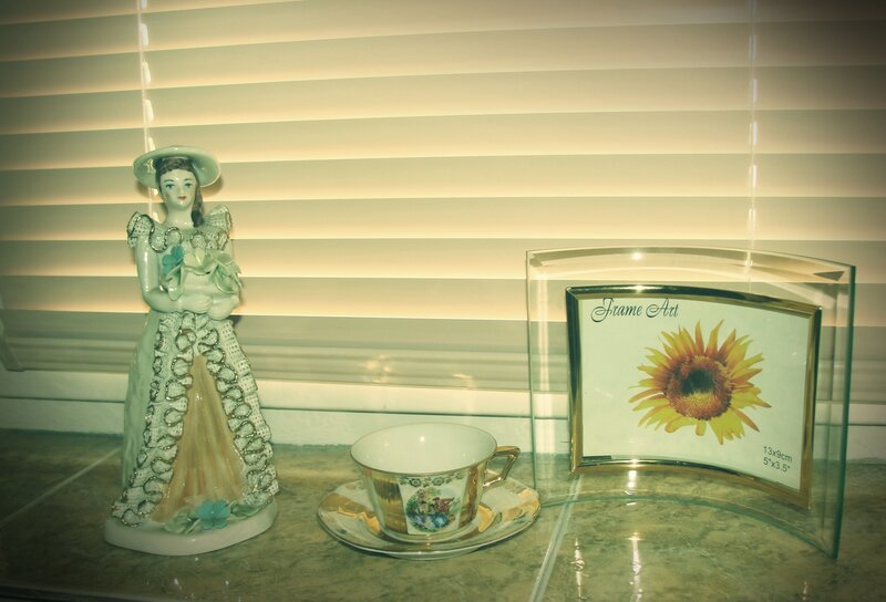 Porcelain Figurine and Tea Set