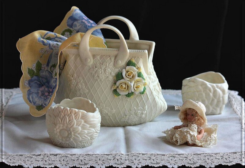 Porcelain Handbag Set