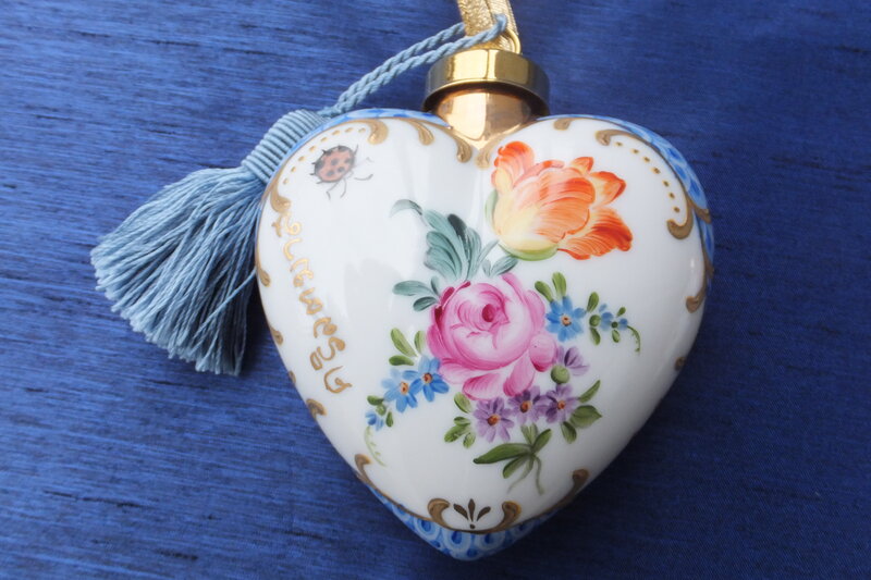 Porcelain Heart Ornament