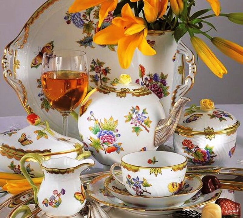 Porcelain Tea Set — White, Elegant