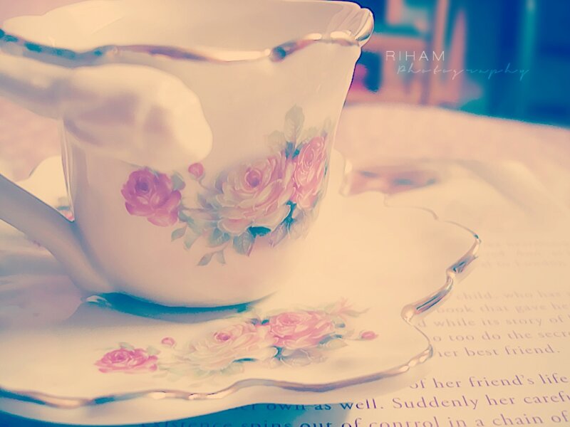 Porcelain Teacup and Saucer