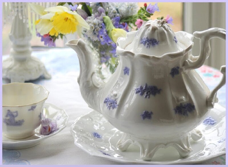 Porcelain Teapot and Cup
