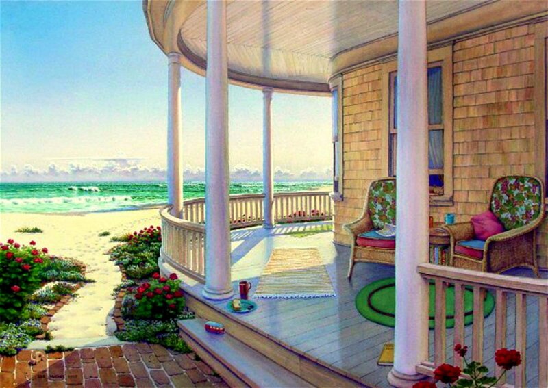 Porch Overlooking Ocean