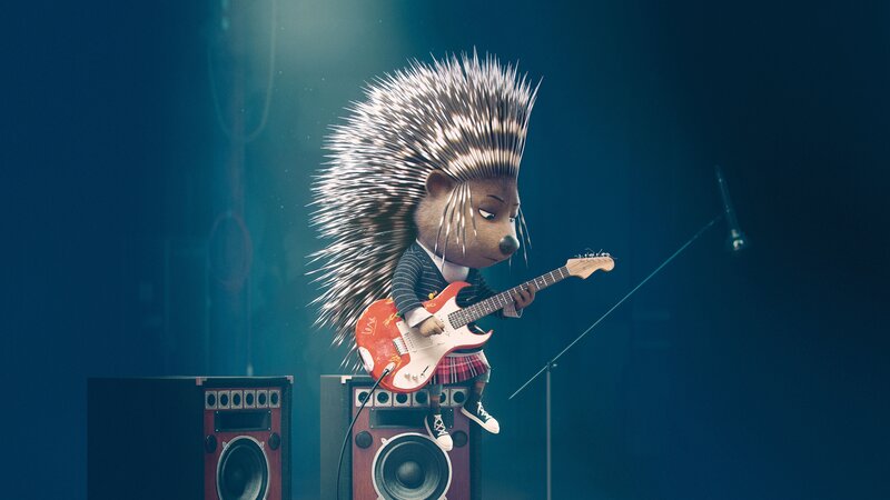 porcupine rock star on stage