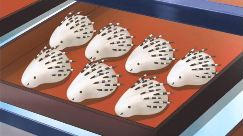 Porcupine-shaped Pastries