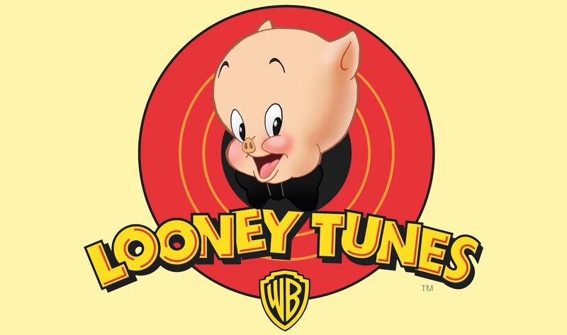 Porky Pig Character — Yellow
