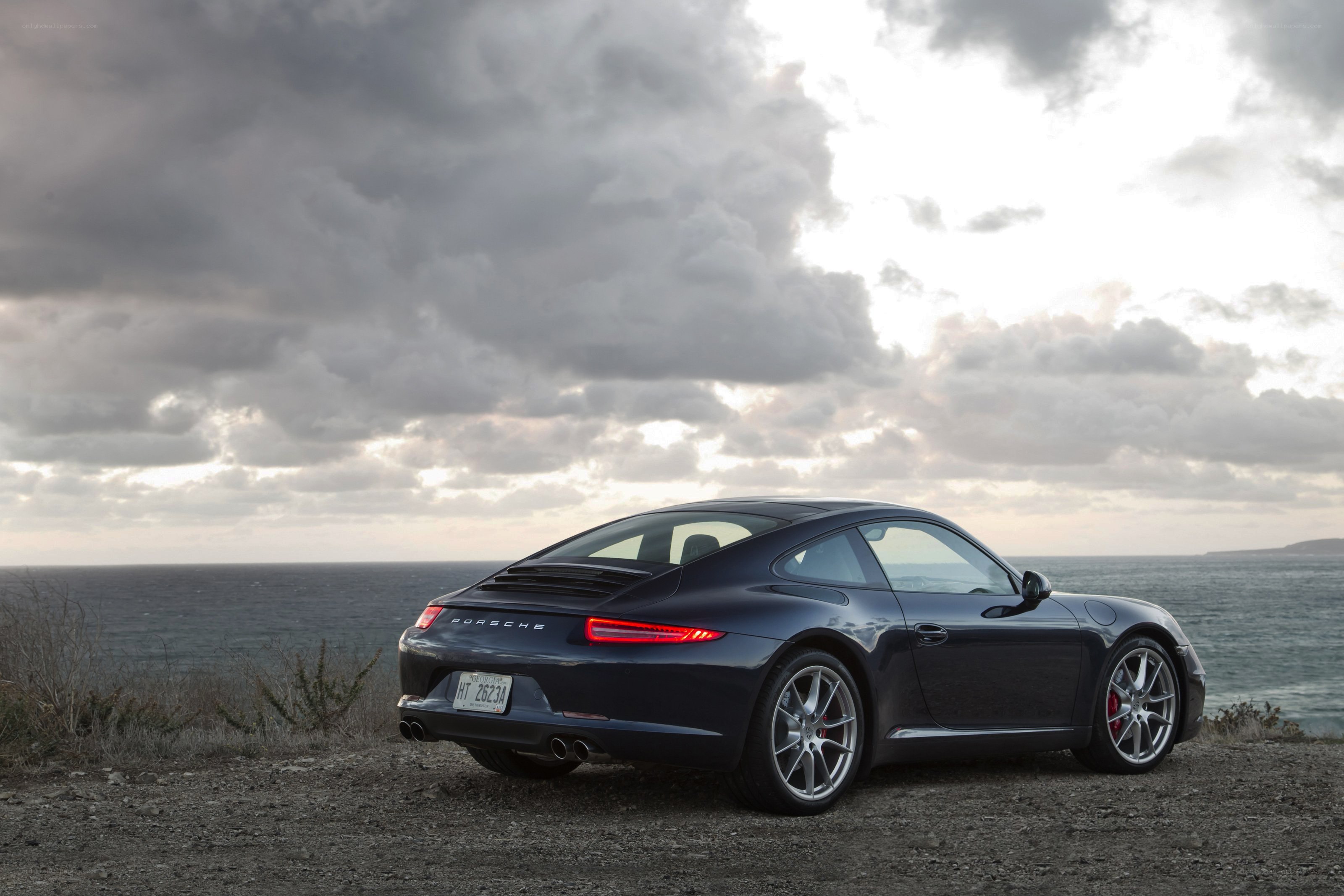 Porsche 911 by the ocean