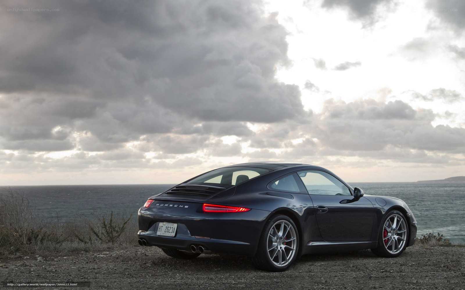 Porsche 911 by the ocean