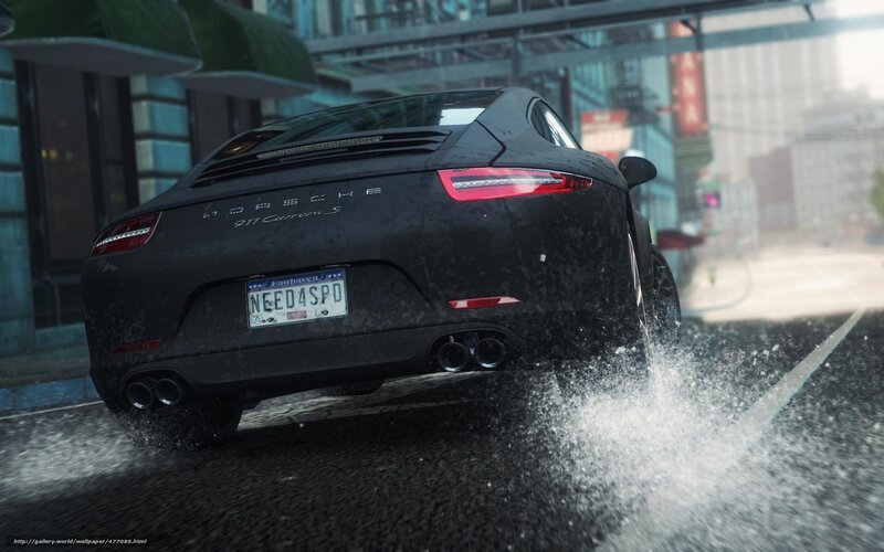 Porsche 911 Carrera S in rain