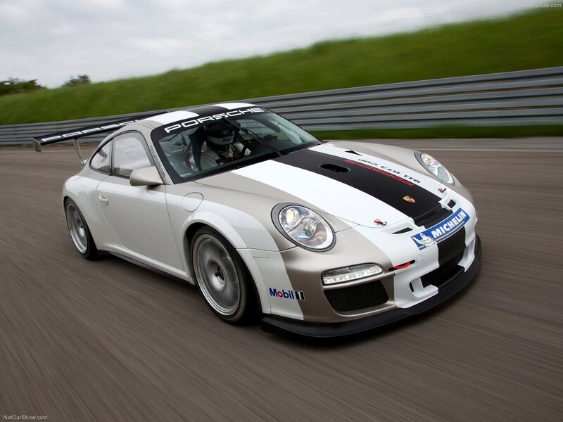 Porsche 911 GT3 Cup in action