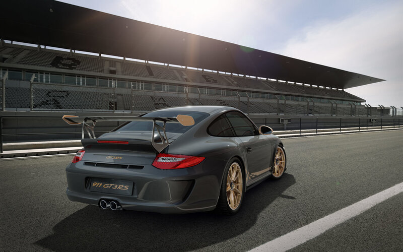Porsche 911 GT3 RS on racetrack