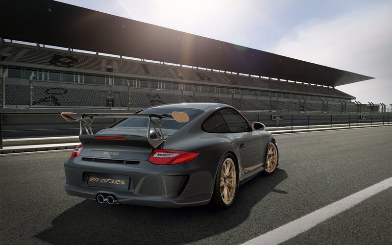 Porsche 911 GT3 RS on racetrack