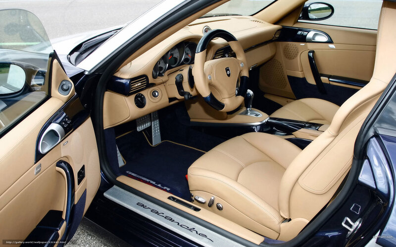 Porsche 911 interior view