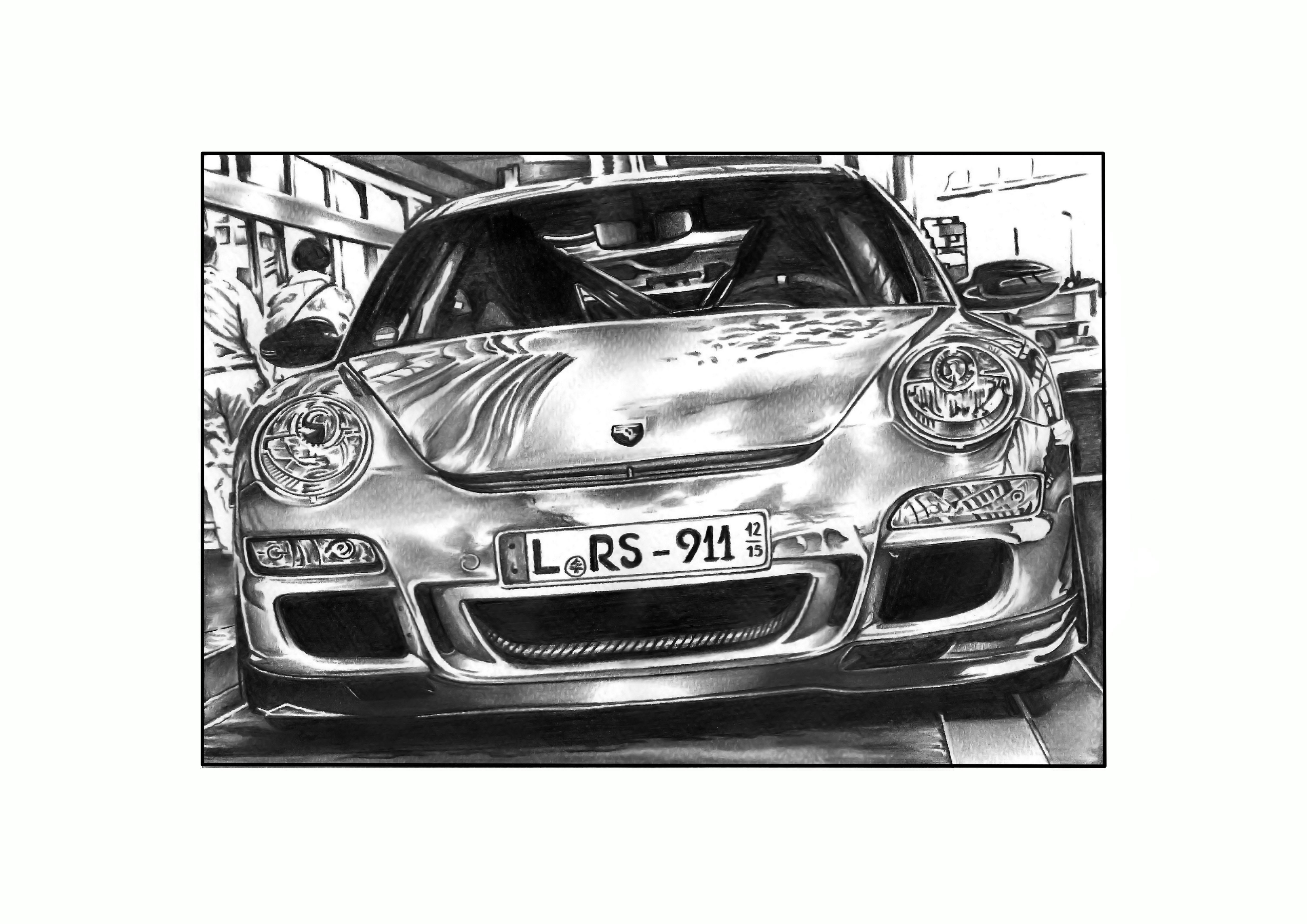 Porsche 911 RS front view