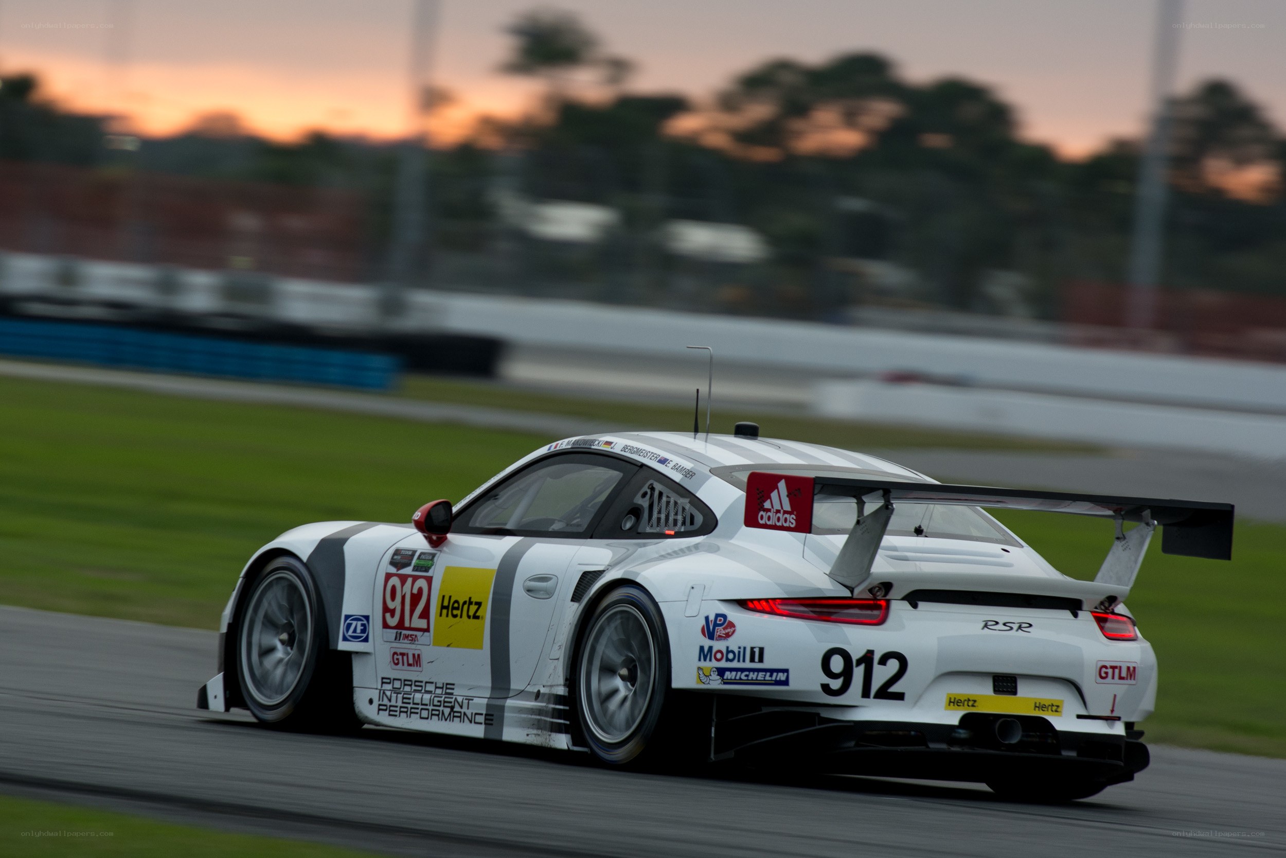 Porsche 912 race car on track