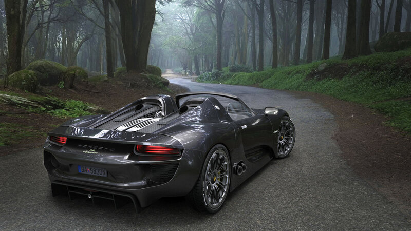 Porsche 918 Spyder — Gray