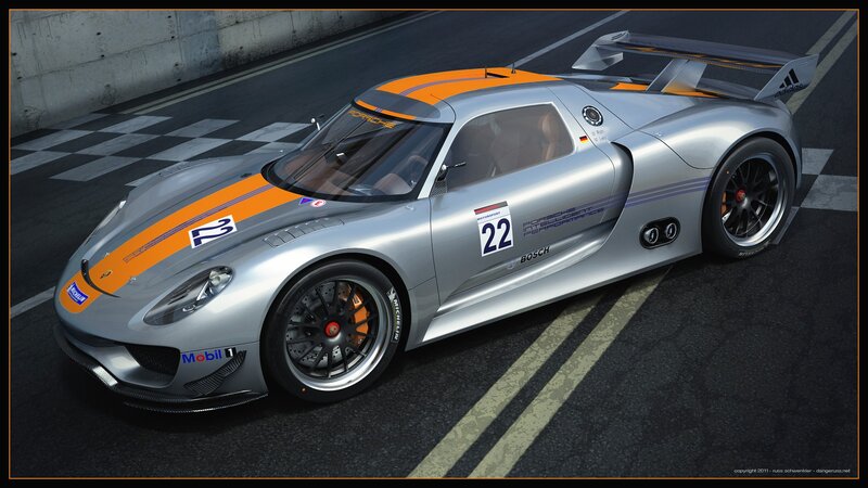 Porsche 918 Spyder race car
