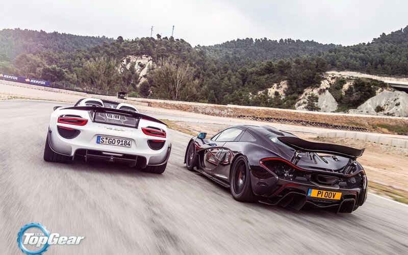Porsche and McLaren on track