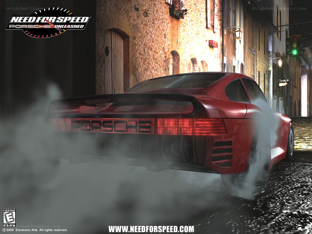 Porsche burnout in Need for Speed