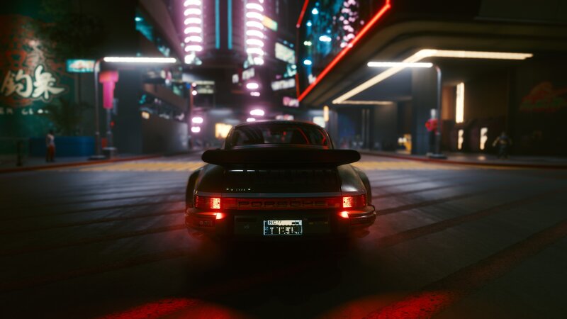 Porsche Car at Night