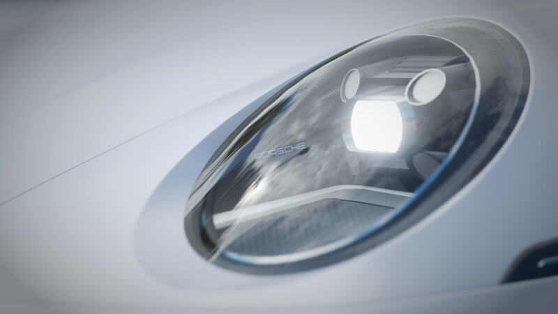 Porsche Car Headlight