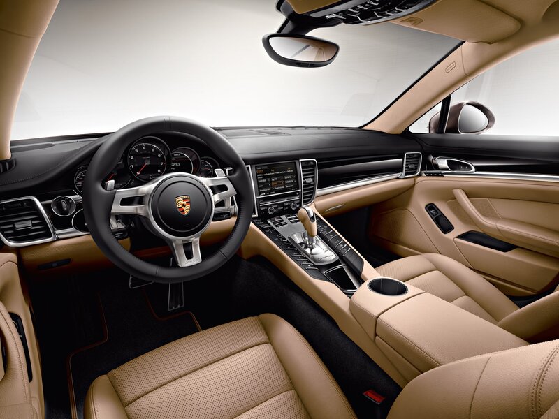 Porsche Car Interior — Beige, Modern