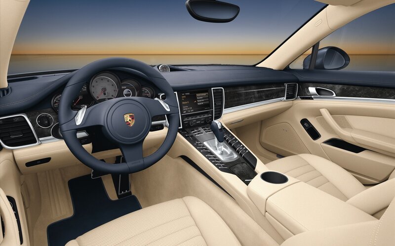 Porsche Car Interior — Beige