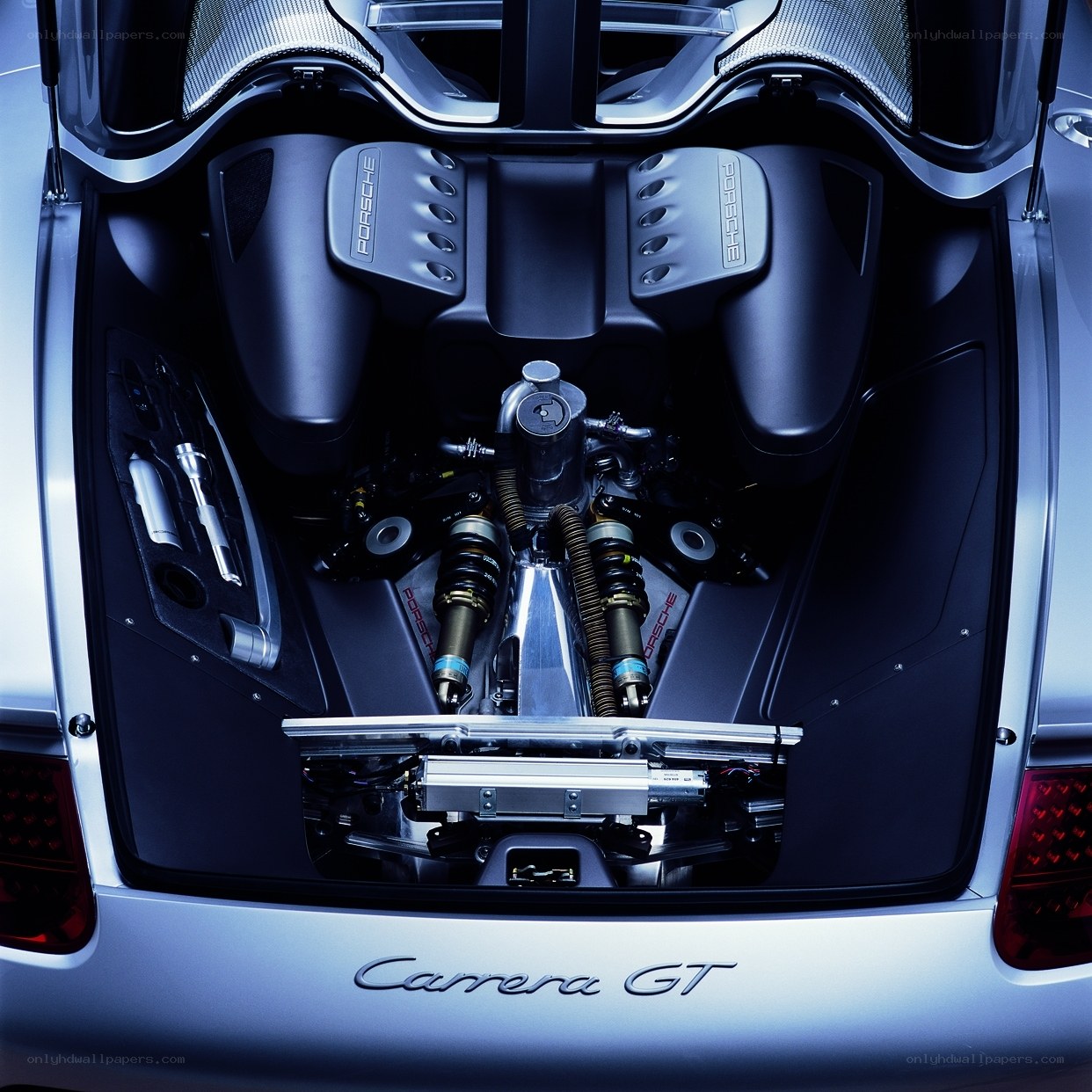 Porsche Carrera GT engine bay